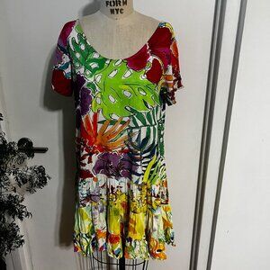 JAMS WORLD Hattie Dress in Paradise White Size Medium